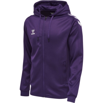 Hummel Core XK Kapuzenjacke - Acai/Weiß